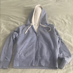 GAP Blue Hoodie with Sherpa Lining